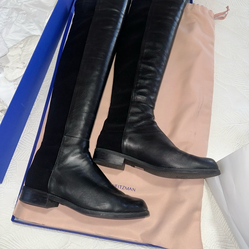 Stuart Weitzman Leather over the knee 5050 boots - Picture 13 of 13